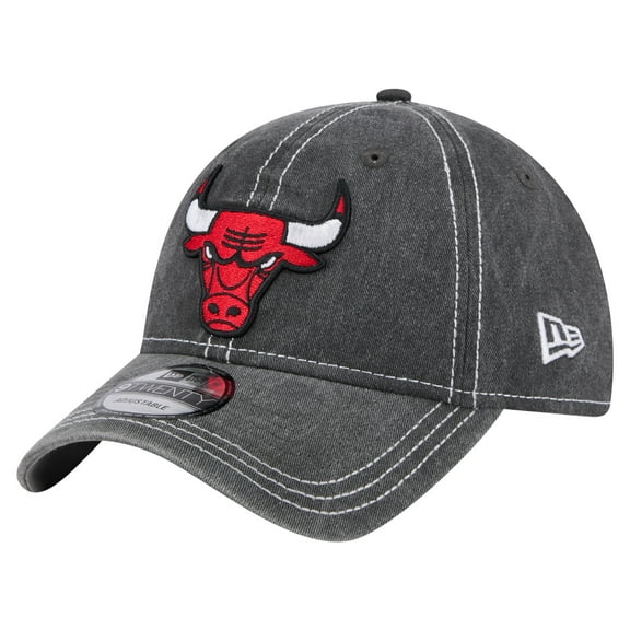 Men's New Era Black Chicago Bulls Pigment Dyed 9TWENTY Adjustable Hat