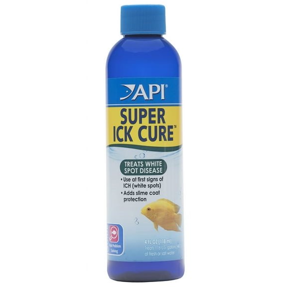 API Super Ick Cure Treats White Spot Disease [Aquarium Parasite and Ick Care, Aquarium Supplies] 24 oz (6 x 4 oz)
