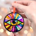 thumbnail image 4 of Pop Art Vibrant Evil Eye Ornament Sun Catcher Mountain Window Hanging, Suncatchers Lavender Wall Decor, for Women/Friends/Lover, 2025, 2025, Festive Home Accent, Memorable, 4 of 5