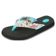 thumbnail image 2 of Floopi Flip Flops for Women, Floral Sandals, Casual Flat Yoga Mat Thong Women’s Sandals, Ladies Beach Sandals with Indoor & Outdoor Anti-Skid Soles., 2 of 6