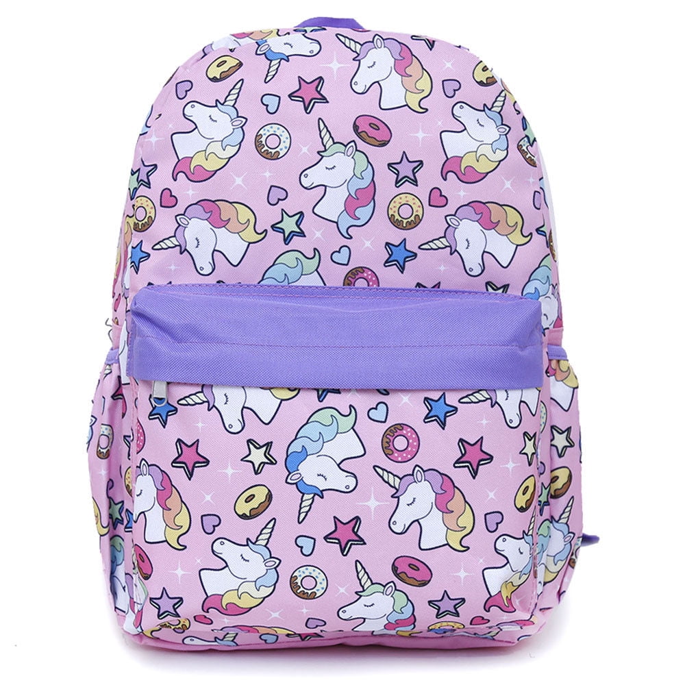 Large Capacity Backpack Pink Delicious Donut Casual Daypack Laptop Rucksack School Bags for Student Mummy Woman Couple