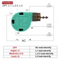 thumbnail image 4 of Uxcell Pull Chain Switch 3Speed ZE-268S6 w Chain for Ceiling Fan Lamp Green Bronze 2 Set, 4 of 5