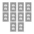 thumbnail image 2 of 10 Pack Light Switch Covers and Sockets, Bling Rhinestone Wall Plate Covers, Silver Bling Rhinestone Wall Plate Covers, 2 of 5