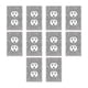 thumbnail image 5 of 10 Pack Light Switch Covers and Sockets, Bling Rhinestone Wall Plate Covers, Silver Bling Rhinestone Wall Plate Covers, 5 of 5