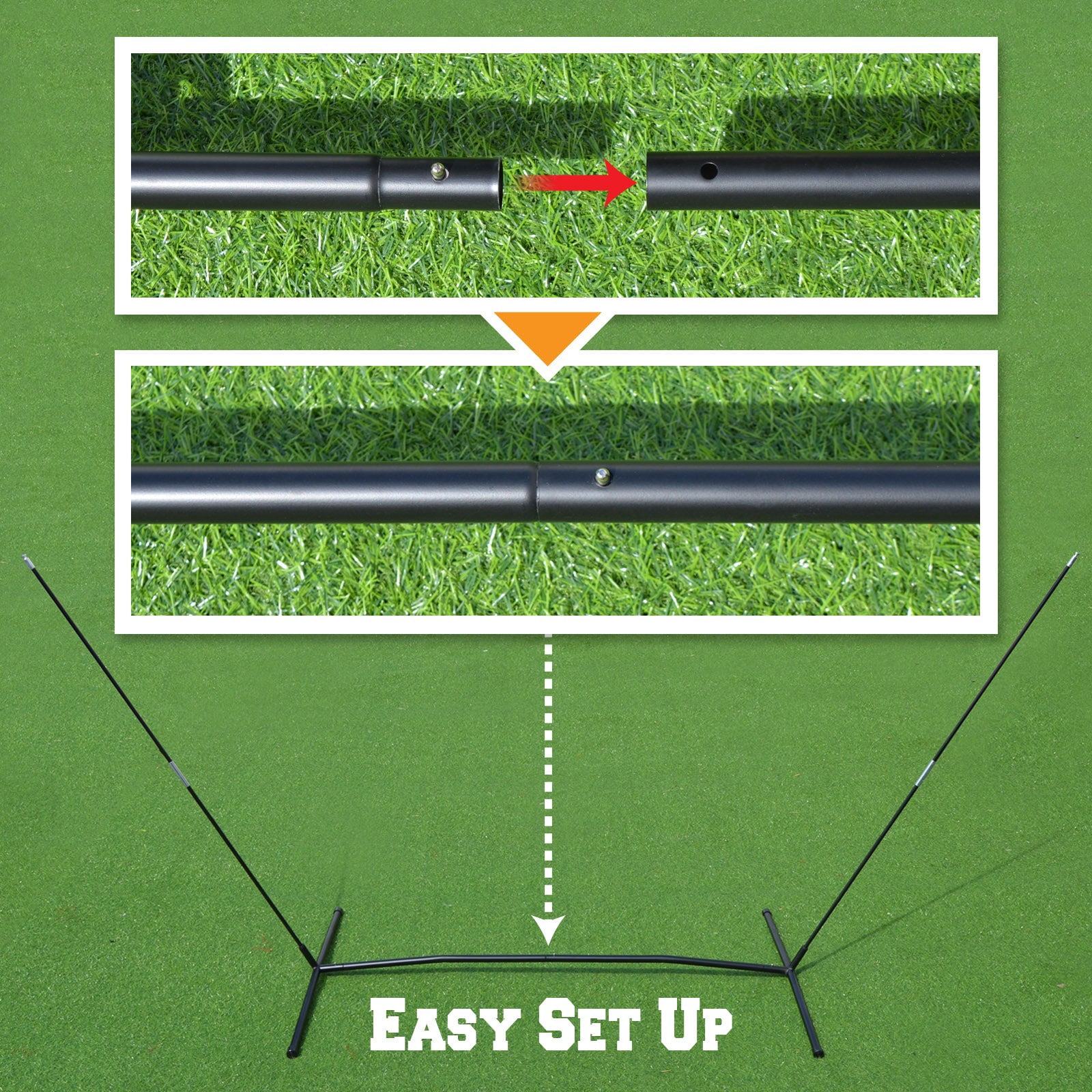 SOLAXO 5'x5' Baseball Softball Practice Net with Strike Zone Target and Carry Bag