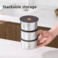 thumbnail image 7 of Shoreew Stainless Steel Food Storage Containers Stackable Meal Prep Container Airtight Kitchen Organizer with Silicone Seal Lids, 7 of 7