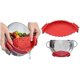 thumbnail image 1 of Silicone Pot Strainer and Pasta Strainer, Adjustable Silicone Clip-on Strainer for Pots and Bowls, Kitchen Strainer Funnel for Food and Fruits and Veg, 1 of 3