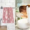 thumbnail image 7 of Yayeee 100% Cotton Hand Towels for Bathroom 16" x 28" Soft Absorbent Kitchen Towel, Bunny Love Blooms, 7 of 7
