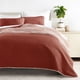 thumbnail image 5 of Juegos de Edredón Ligero y Ultrasuave en Terracota Festoneada para Ropa de Cama King/Cal-King de Comfort Canopy, 5 of 15