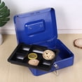 thumbnail image 3 of Fireproof Safe Box with Lock and Key, Metal Portable Safe Lock Box for Documents, Jewelry, Coins, Fireproof Anti Theft Multipurpose Security Case, 3 of 7