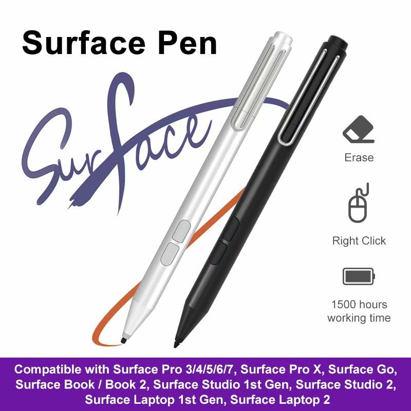 Surface Pen With MPP Palm Rejection Aluminum Body For Microsoft Surface Pro/ Surface Laptop/Surface Book/Surface Studio/Surface Hub Black | Walmart  Canada