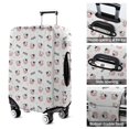 thumbnail image 5 of White Cow Moo Colorful Pattern Luggage Cover Fashion Suitcase Cover Baggage Covers Fit 25-28 Inch Luggage (Go Travel), 5 of 5