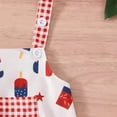 thumbnail image 4 of Ymyiu Cute Teen Clothes Girls Jumpsuit Summer Kids Casual Fashion Ruffle Cap Sleeve Belted Wide Leg Rompers One Piece Outfits 6-9 Months(Red, 6-9 Months), 4 of 7