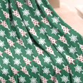thumbnail image 3 of Green Christmas Tree and Snowflake Pattern Blanket,Comfortable Soft Lamb Wool Throw Blanket,All Season,Warm Lightweight Blankets for Sofa Bed Couch Living Room Chair,50"x60", 3 of 4