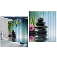 thumbnail image 2 of 3D Waterproof Shower Curtains Linen Bathing Drape Bathroom Decoration Type 2 180x180cm, 2 of 6