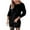 Black Dress for Women, variant on Women's Solid Color Round Neck Long Sleeve Lace Sexy Backless Dress (Black,XL)