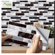 thumbnail image 2 of Azulejos Adhesivos para Cocina o Baño Ladrillo Blanco Negro 27pcs, 2 of 5