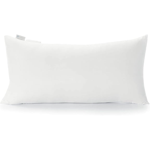 Throw Pillow Insert, Premium Stuffer Inserts Decorative Rectangle Sham Forms Cushion for Sofa Couch Chair,16x26 Inch (Pack of 1), White