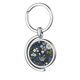 thumbnail image 1 of Flor silvestre flor planta pintura Rotating keychain Metal Keyring Holder, 1 of 2