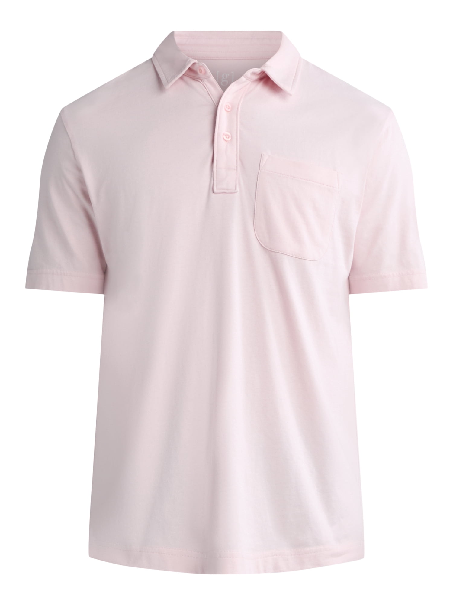 George Men's & Big Men's 2-Pack Short Sleeve Jersey Polo with Pocket, Sizes S-3XL