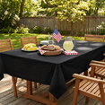 thumbnail image 5 of Plastic Table Cloth Disposable 12 Pack, 54 x 108 Inch, Black, for Party Picnic Wedding, 5 of 6