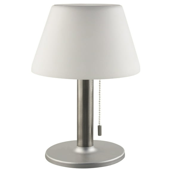 BAZZ Lampe de Table Solaire, Intérieur/extérieur, Luminosité Réglable, LED Intégrée, Blanc
