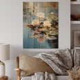 thumbnail image 2 of Designart "Monet s Water Lily Tribute II" Floral Print on Natural Pine Wood, 2 of 5
