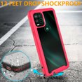 thumbnail image 2 of Circlemalls Case For Motorola Moto G Stylus 5G, +Screen Protector 12 Feet Drop Test Shockproof Transparent Cover-Pink, 2 of 8