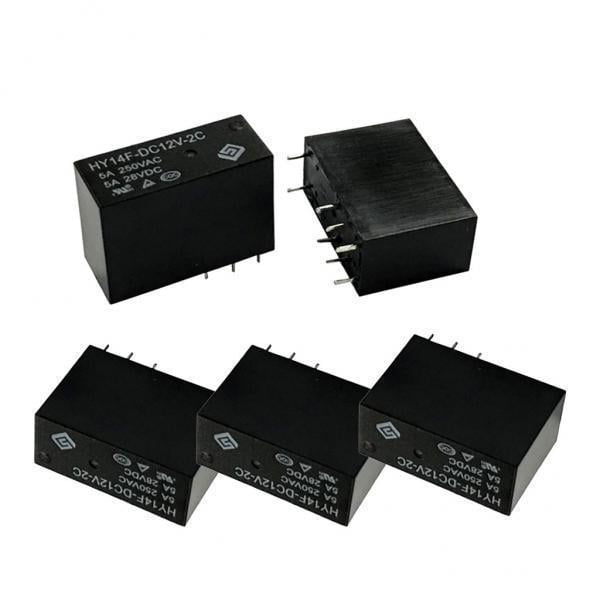 2x 5 Piezas HY14F-DC12V de Potencia SPDT 30A Montaje en Montaje en de 6 Pines Sunnimix Relé de canción de 24V