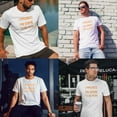 thumbnail image 3 of Greenyef Graphics I Paused My Game to Be Here Gamer Gift Funny Tee Men's T-Shirt Style-10 (White & Orange, Medium), 3 of 6