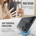 thumbnail image 6 of For Samsung Galaxy S25 Edge Plus Case, 2 in 1 Wallet Detachable Magnetic Back Cover with Cards Holder Bumper Compatible with Mag-safe Shockproof Stand Phone Case for Samsung Galaxy S25 Edge, Black, 6 of 10