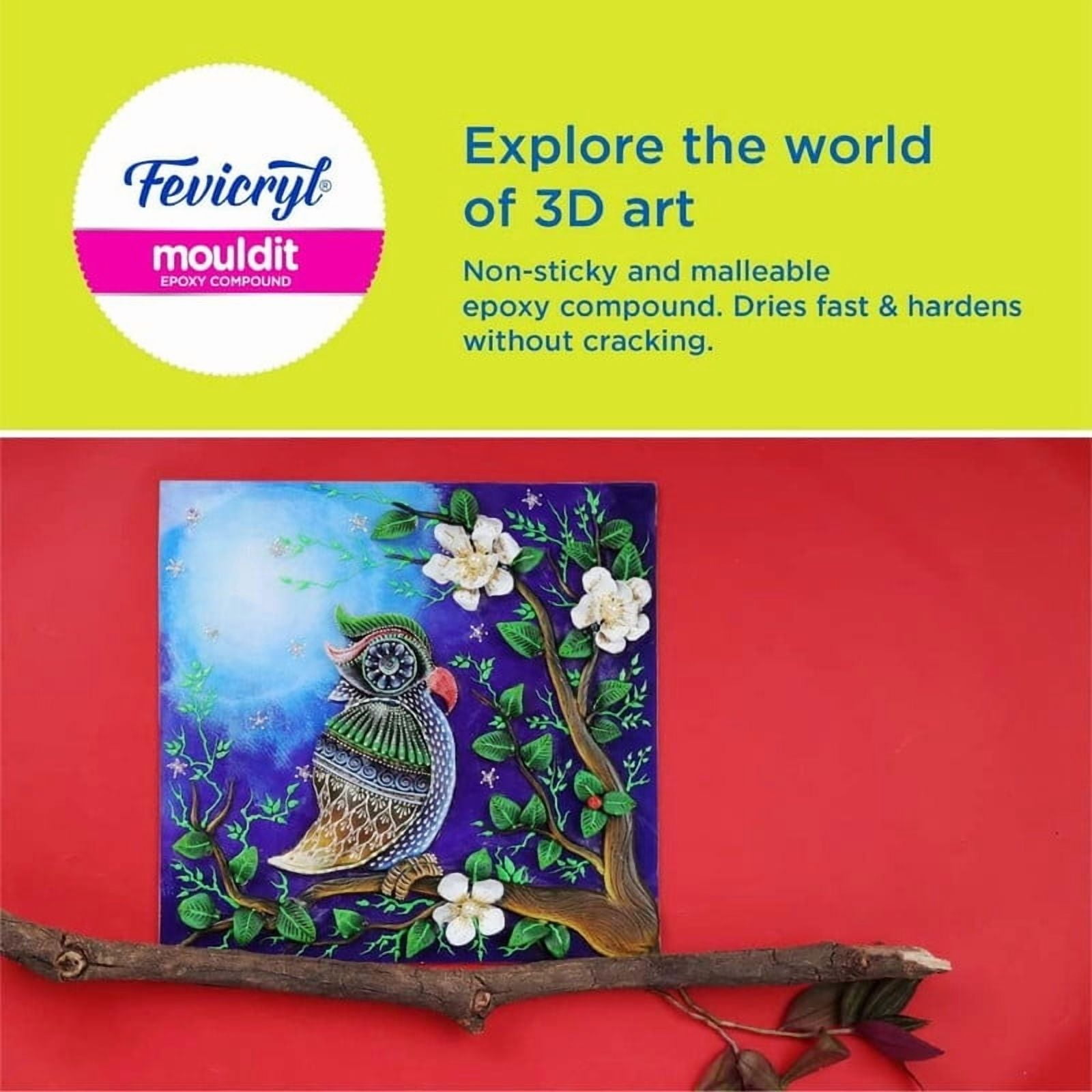 Fevicryl Mould Clay 1Box - 900Grm for Modelling and Sculpting, Air Dry Clay for 3D DIY Making Drawing Art and Craft, Painting Artists, Students, Works Handmade Decoration Gift for any Occasion Etc