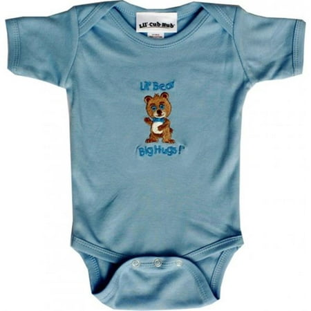 

Blue Short Sleeve Boy Bear Onesie