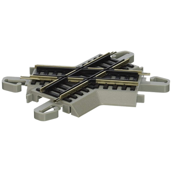Bachmann HO Scale Nickel Silver/Gray Roadbed EZ-Track 60-Degree Crossing