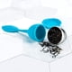 thumbnail image 4 of Colador de té de cocina con bandeja de goteo, bolas para infusionar té suelto, coladores de té azules, 4 of 9