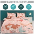 thumbnail image 6 of Duvet Cover Queen Size Ocean Cute Mermaid 3 Pcs Duvet Cover Set Bedding Sets Queen Soft Breathable, 6 of 6