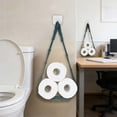 thumbnail image 6 of Toilet Paper Storage Holder,Wall Hanging Storage Mesh Bag,Bohemian Woven Organizer for Home Bedroom Bathroom Living Room, 6 of 6