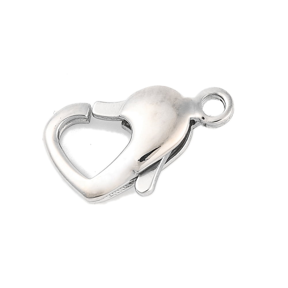 50pcs Tarnish Resistant 304 Stainless Steel Lobster Claw Clasps 8.5x15mm