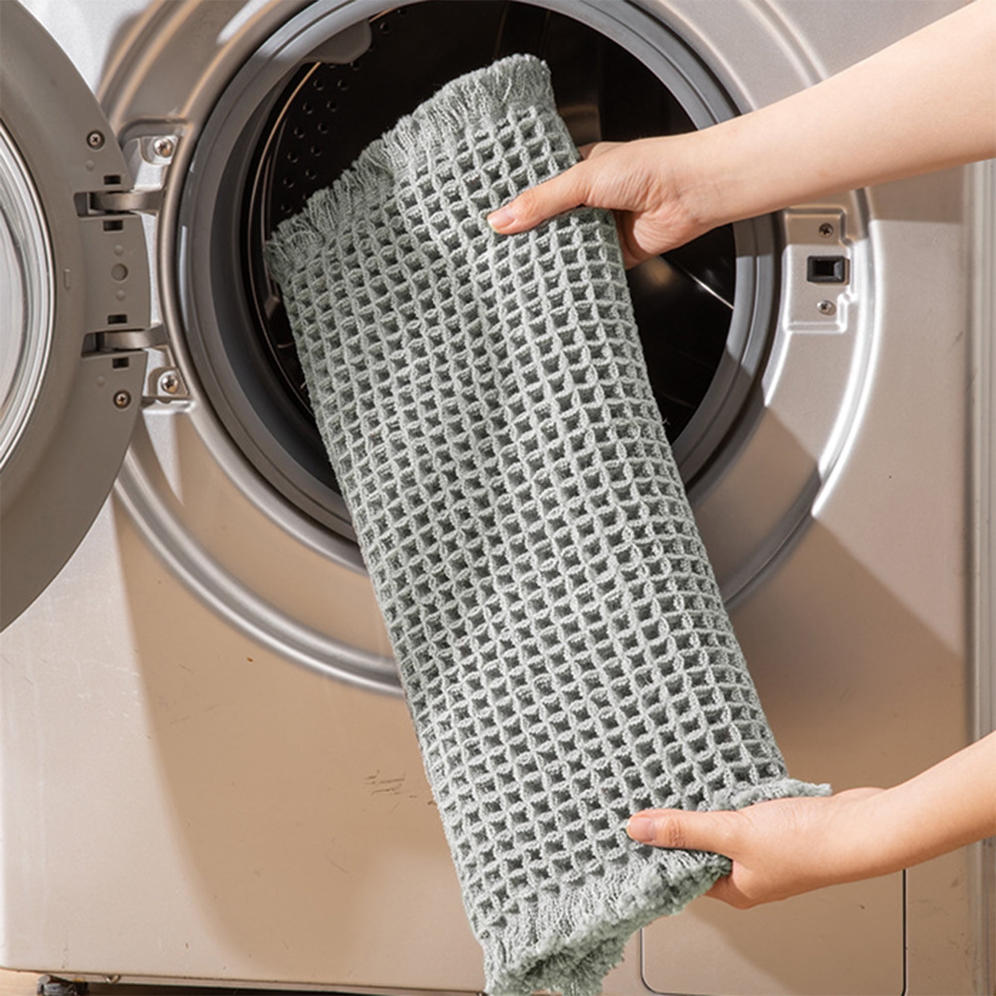 Unique Bargains Soft Absorbent Washable Thick Bath Rugs Khaki 18" x 30"