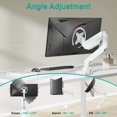 thumbnail image 4 of WALI Bras de Moniteur Ultra-Grand pour Écrans Incurvés Robustes de 13 à 49 Pouces, Support de Bureau à Ressort à Gaz Réglable avec 2 Ports USB 3.0, Supporte 3, 4 of 9