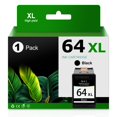 thumbnail image 1 of Cartucho de tinta Lamburee 64XL negro de alto rendimiento para HP Envy Photo, 1 of 8