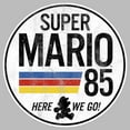 thumbnail image 2 of Men's Nintendo Super Mario Retro Rainbow Ring  Long Sleeve Shirt Athletic Heather X Large, 2 of 4