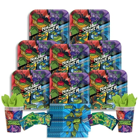 Ninja Turtles Party Plates B-THERE Rise of The Teenage Mutant Ninja Turtles Party Pack - Seats 8: Napkins, Plates, Cups and... ()