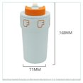 thumbnail image 3 of Stainless Steel Vacuum Insulated Travel Mug - 550ml, Blue | Double Walled Coffee Cup With Leakproof Lid - Reusable For Hot Cold Coffee | Thermal Mug With Non Slip Protective Cover, 3 of 5