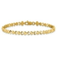 thumbnail image 3 of Primal Gold 10 Karat Yellow Gold Heart Bracelet, 3 of 5