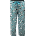 thumbnail image 2 of MJC Womens Peanuts Snoopy Floral Print Light Blue Lounge Pants, 2 of 2