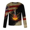 thumbnail image 4 of Meichang T-Shirt à Manches Longues pour Homme Graphique, T-Shirts Graphiques pour Hommes Tendance à Impression 3D T-Shirts Amusants à Col Rond Muscle à Manches Longues pour Hommes, 4 of 5