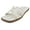 White Pu, variant on Shoes Women Slip-On Sandals H-Band Flat Flip-Flops Slides Raffia Stitching Square Toe Finity-S White PU 7