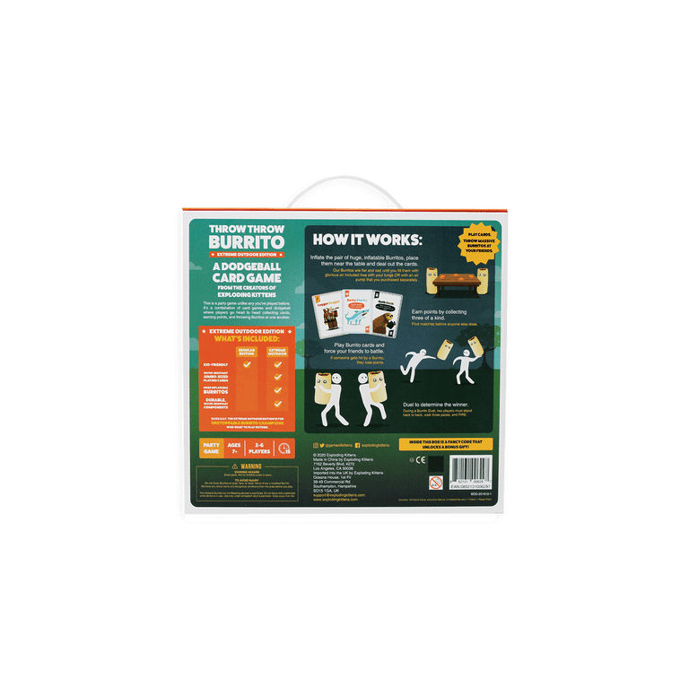 Exploding Kittens Throw Throw Burrito Extreme Outdoor Game