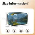 thumbnail image 5 of Yiaed Majestic Deer Mountain Lake Print Two Slice Bread Machine Cover, Universal Size Kitchen Appliance Cover for Bread Machine,Bread Machine Cover, 5 of 7